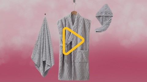 Жіночий банний комплект 3в1 з мікрофібри